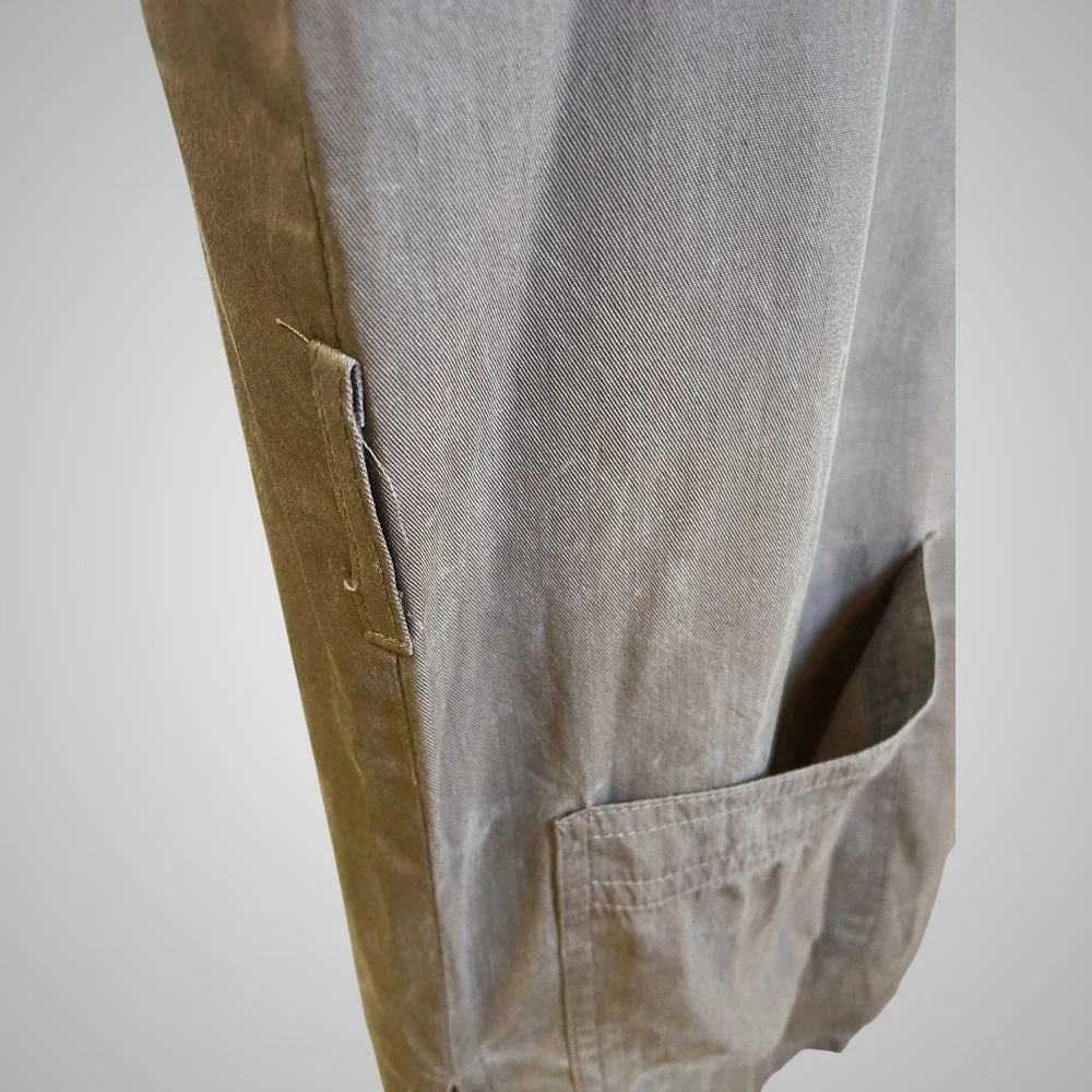 El Corte Ingles Shirt Jacket Womens Large Gray 4-Pocket‎ Longline Shacket